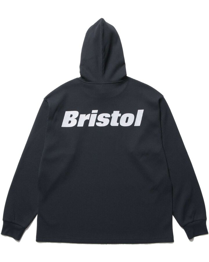 TECH WAFFLE LOUNGE HOODIE,BLACK, medium image number 1
