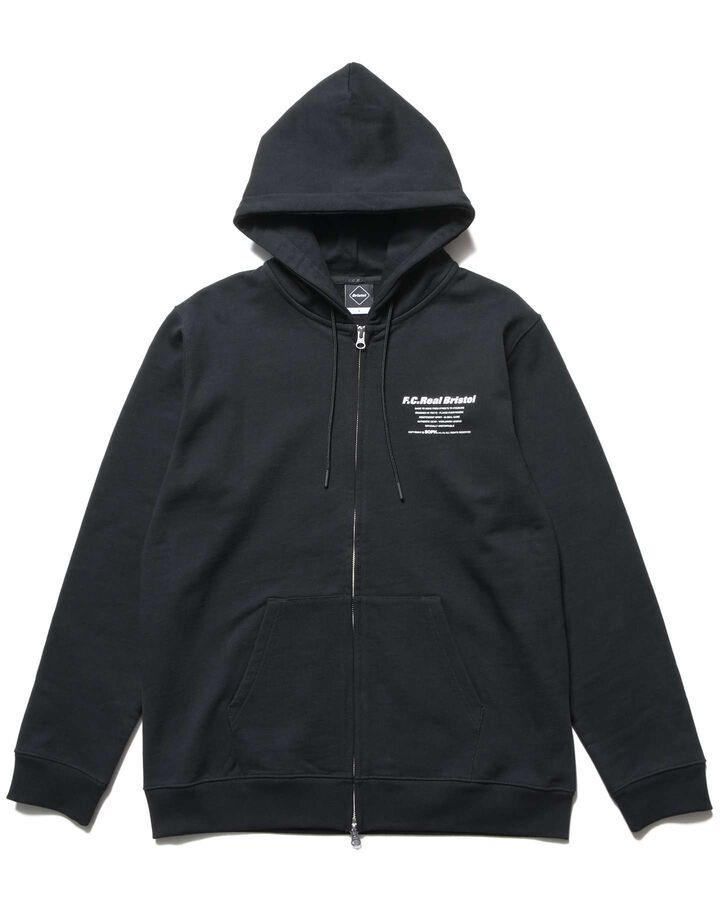 SPIRIT ZIP-UP SWEAT HOODIE,BLACK, medium image number 1