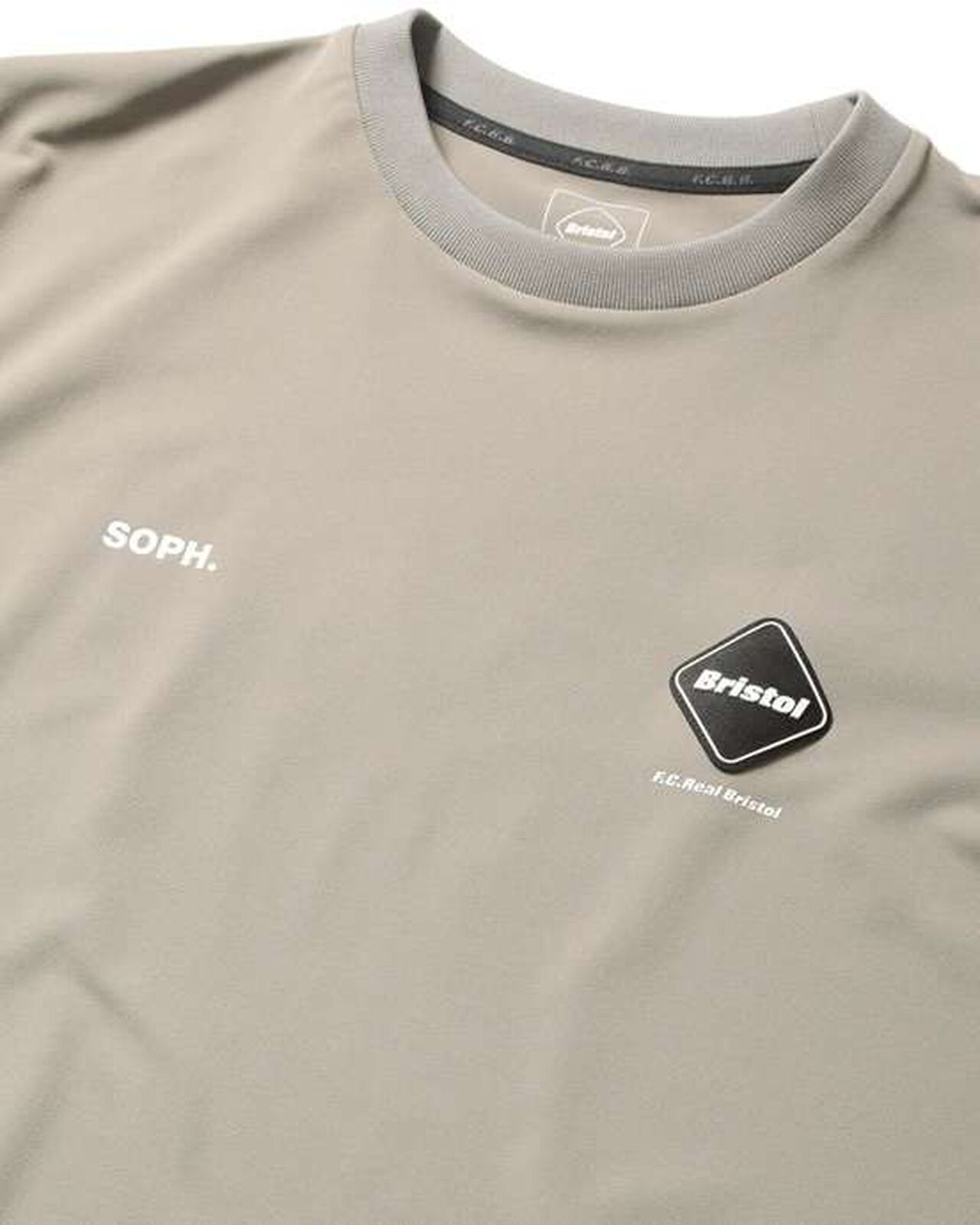 AUTHENTIC LOGO S/S TEAM TOP,BEIGE, large image number 2