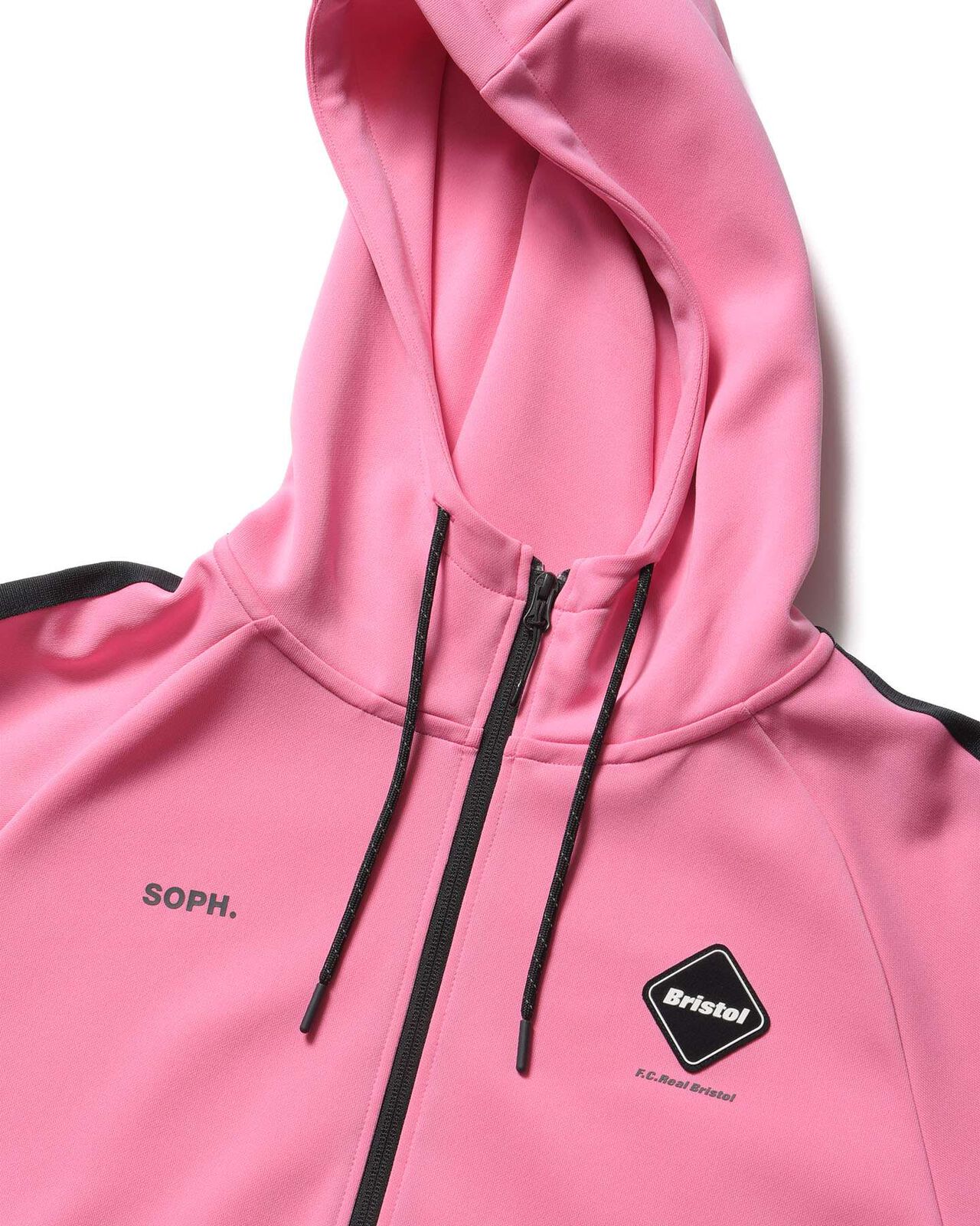 TRAINING TRACK ZIP-UP HOODIE,PINK, large image number 2
