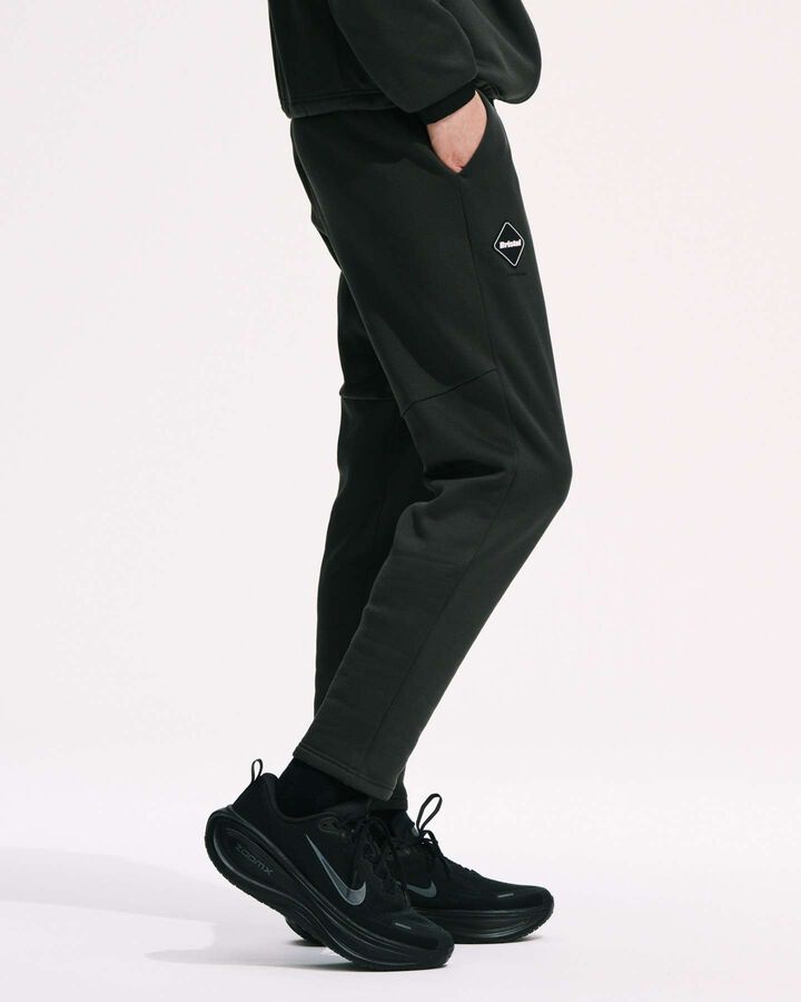 STRETCH FLEECE TRAINING PANTS,BLACK, medium image number 4