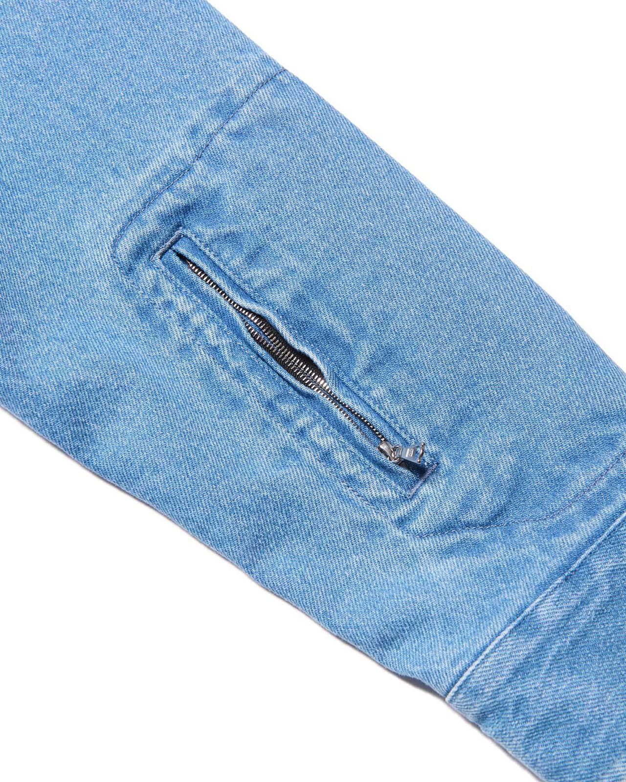 DICKIES OVERSIZED COACH JACKET,LIGHT INDIGO, large image number 6