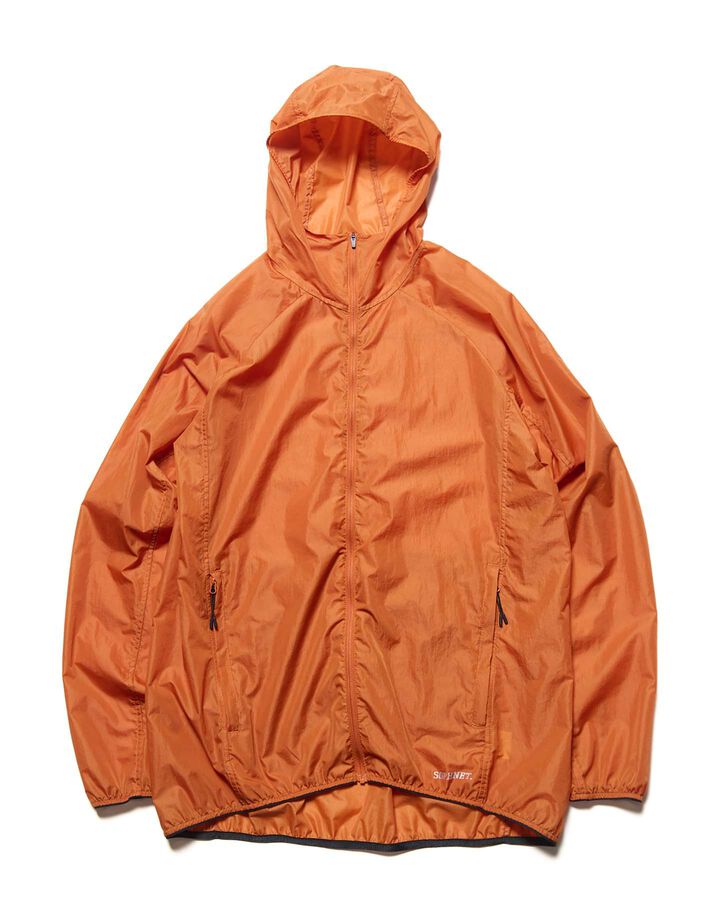 RIPSTOP PACKABLE HOODED BLOUSON,ORANGE, medium