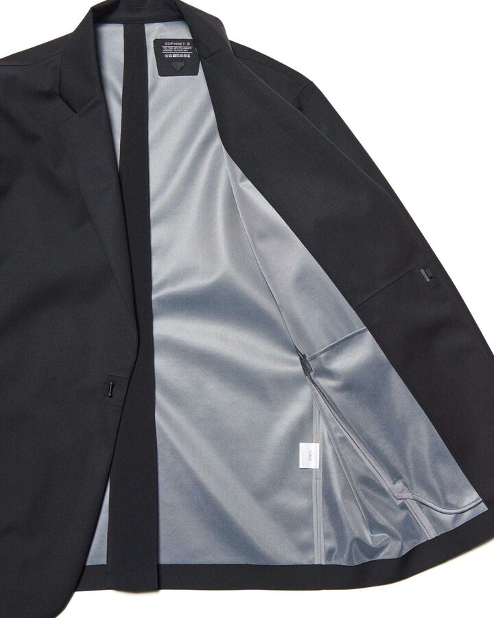 3LAYER WOOL TECH JACKET,BLACK, medium image number 2