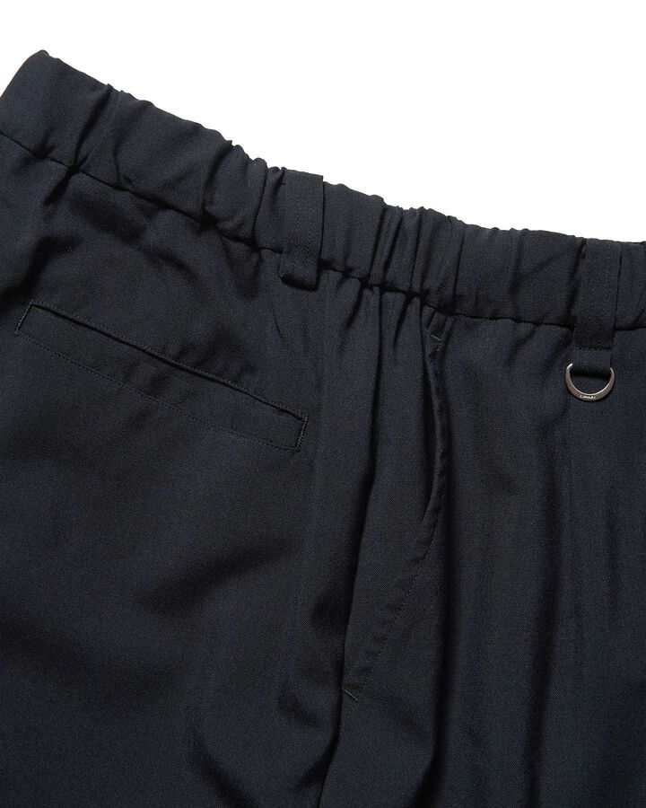 WASHBLE WOOL TAPERED BOLD PANTS,BLACK, medium image number 3