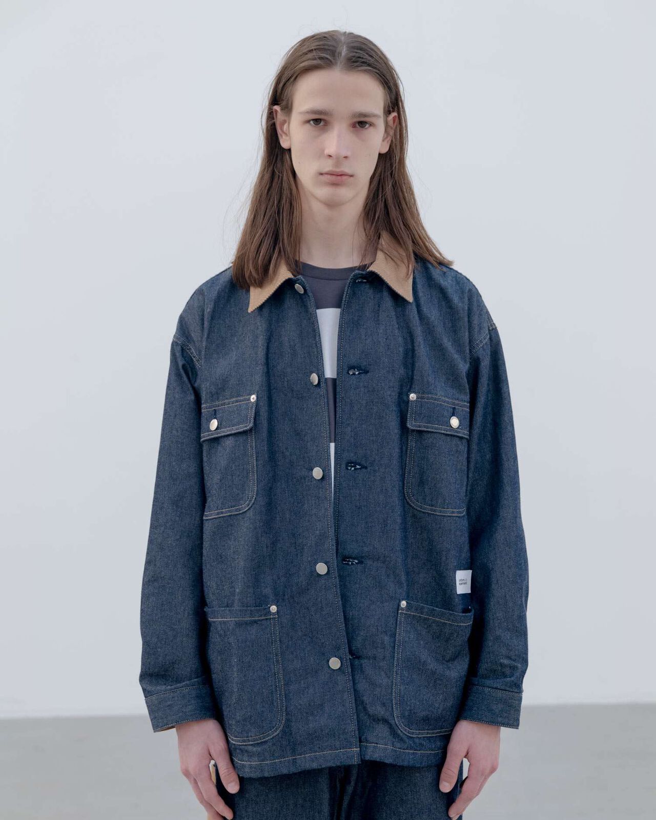 DENIM COVERALL,INDIGO, large image number 6