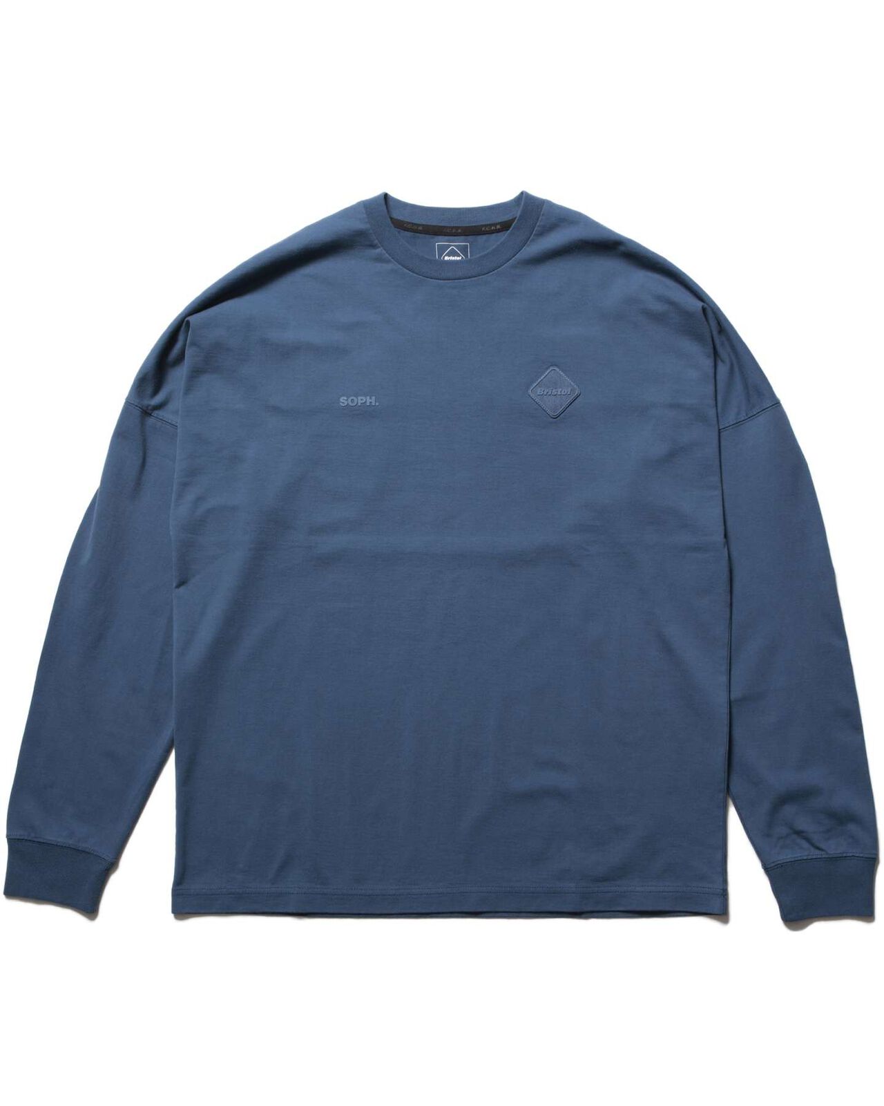 CUT-OFF LOGO L/S TEE,BLUE, large image number 0