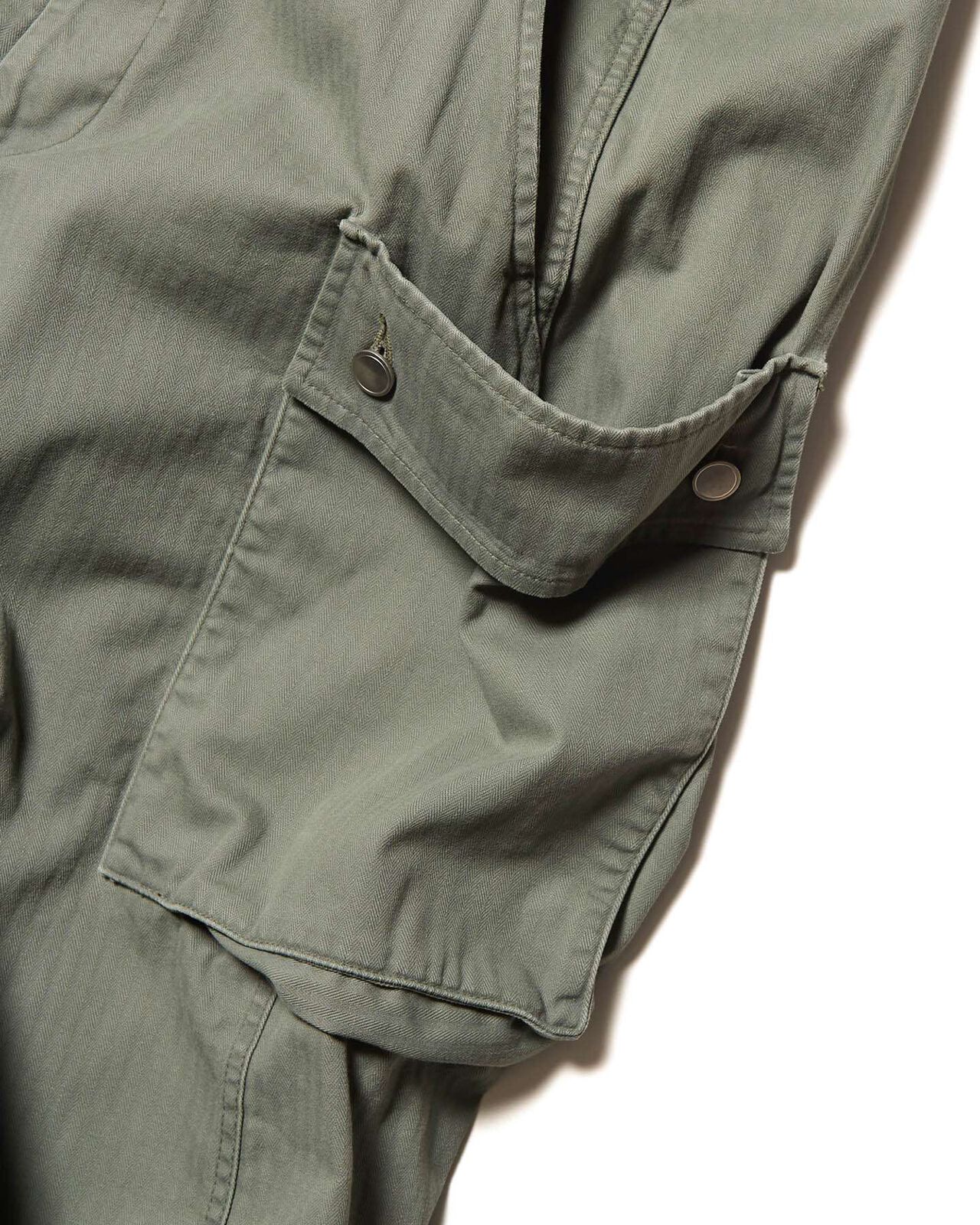 DAMAGED MILITARY PANTS,KHAKI, large image number 3