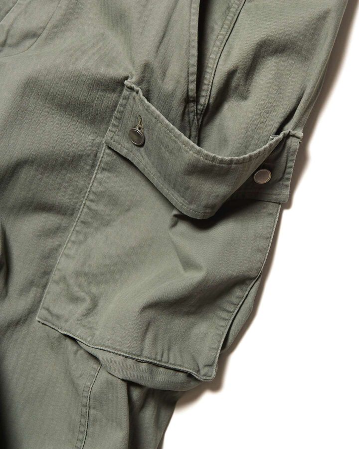 DAMAGED MILITARY PANTS,KHAKI, medium image number 3