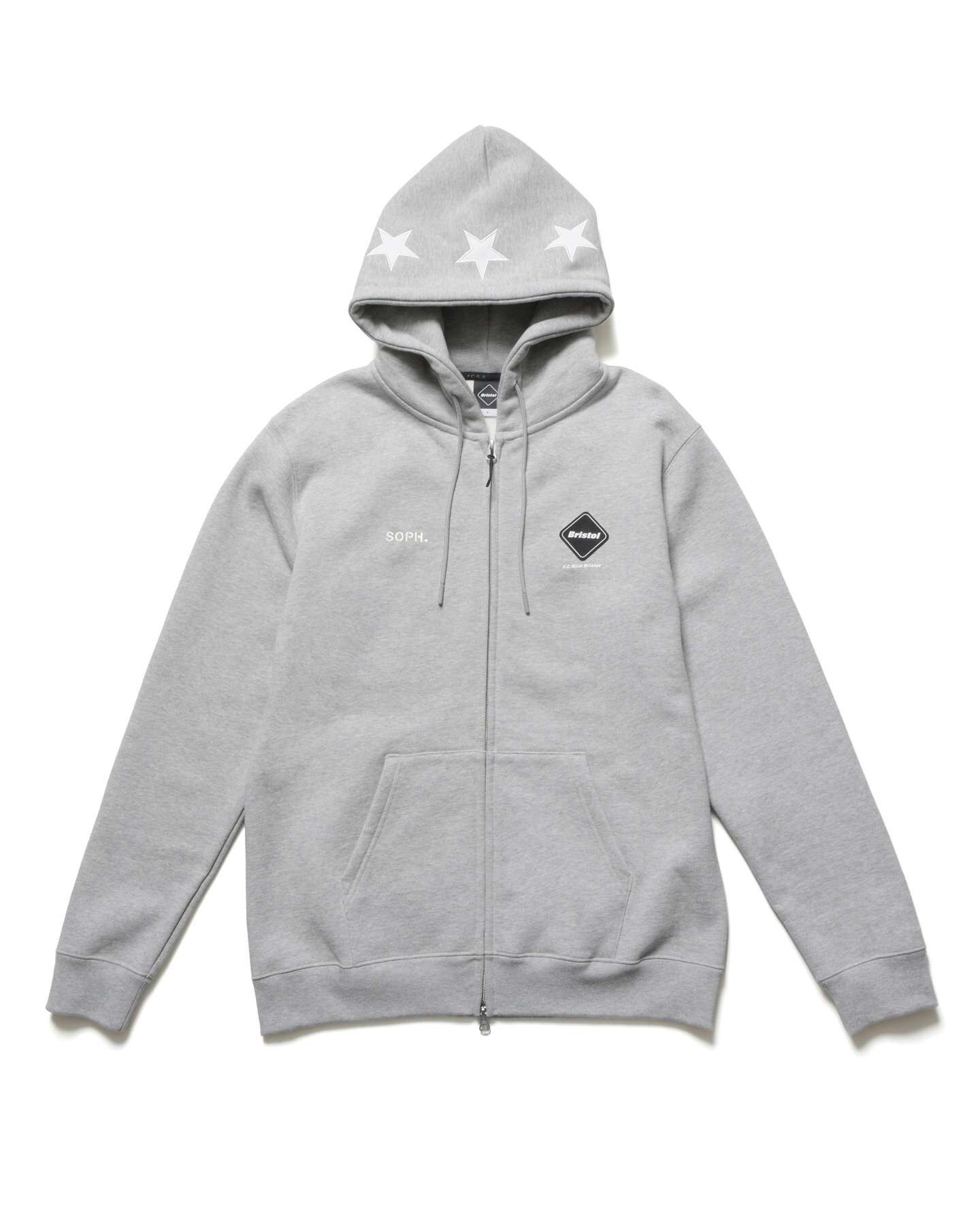 STAR LOGO ZIP UP SWEAT HOODIE
