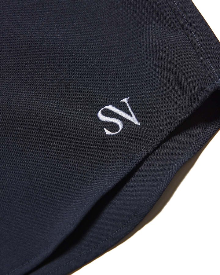 HIGH-TWIST REGULAR-FIT S/S SHIRT,NAVY, medium image number 3