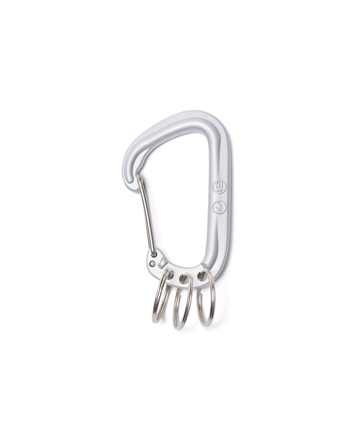 ALMINIUM CARABINER,SILVER, medium