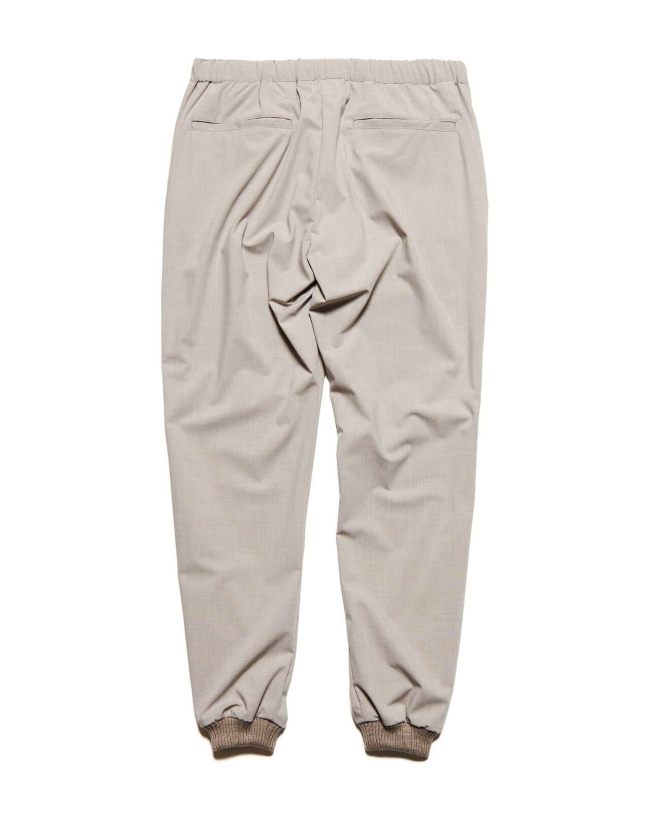 2WAY STRETCH SLIM-FIT RIBBED PANTS,GREIGE, large image number 1