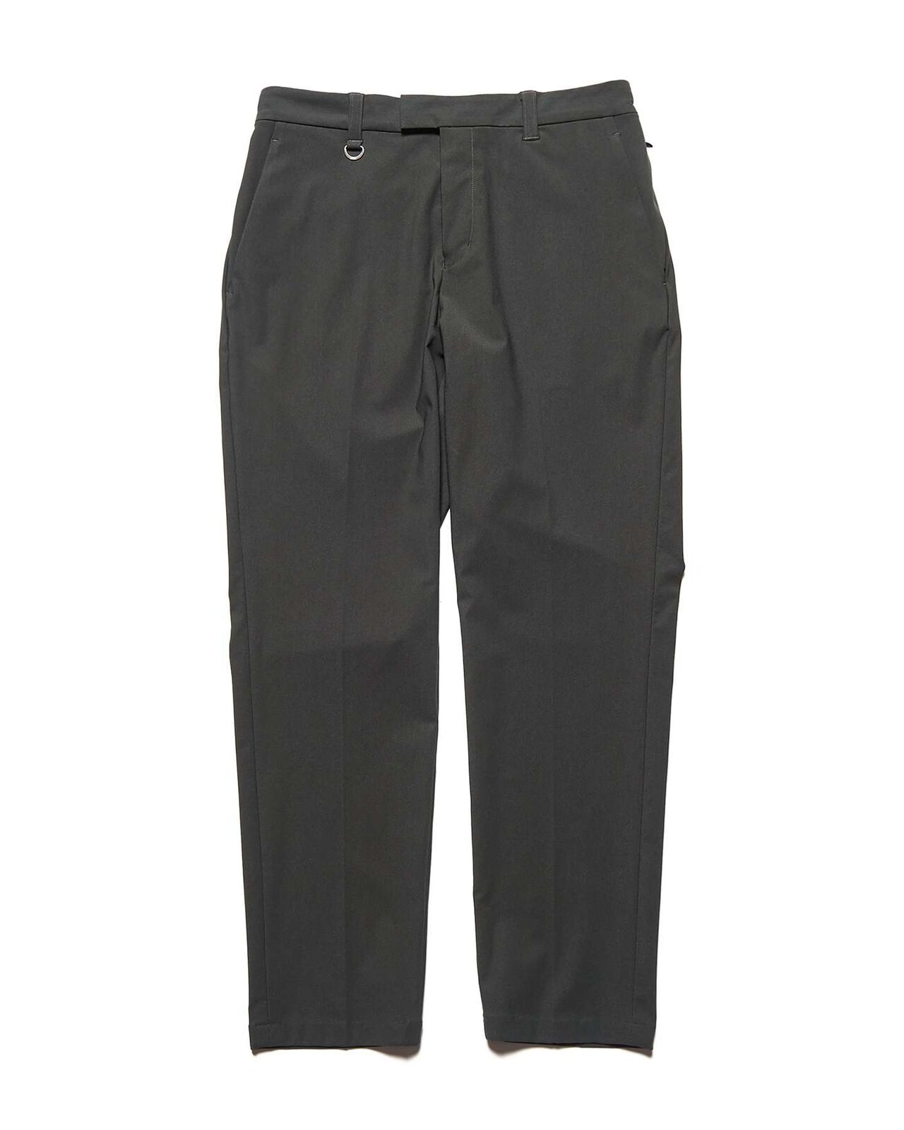 4-WAY STRETCH SLIM-FIT SHIRRING SLACKS,CHARCOAL GRAY, large image number 0