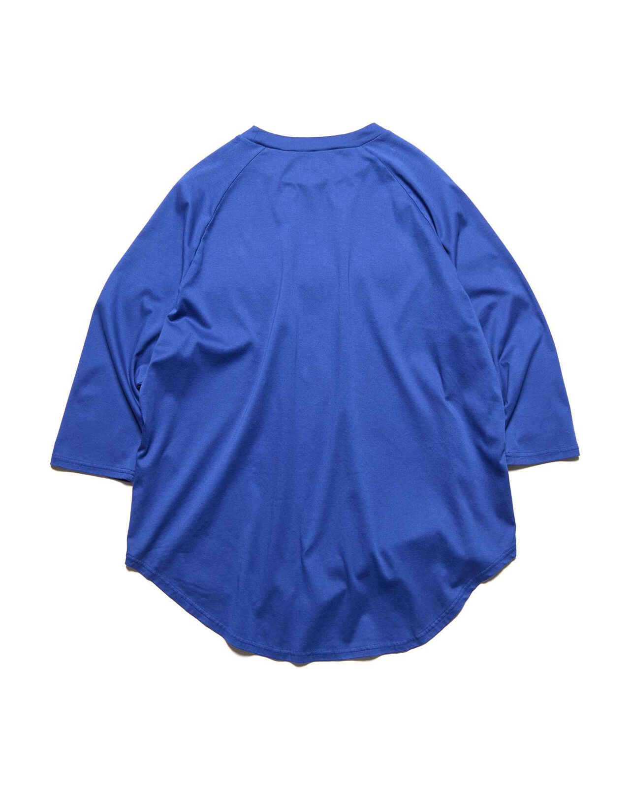 RAGLAN 3/4 SLEEVE WIDE TEE,BLUE, large image number 1
