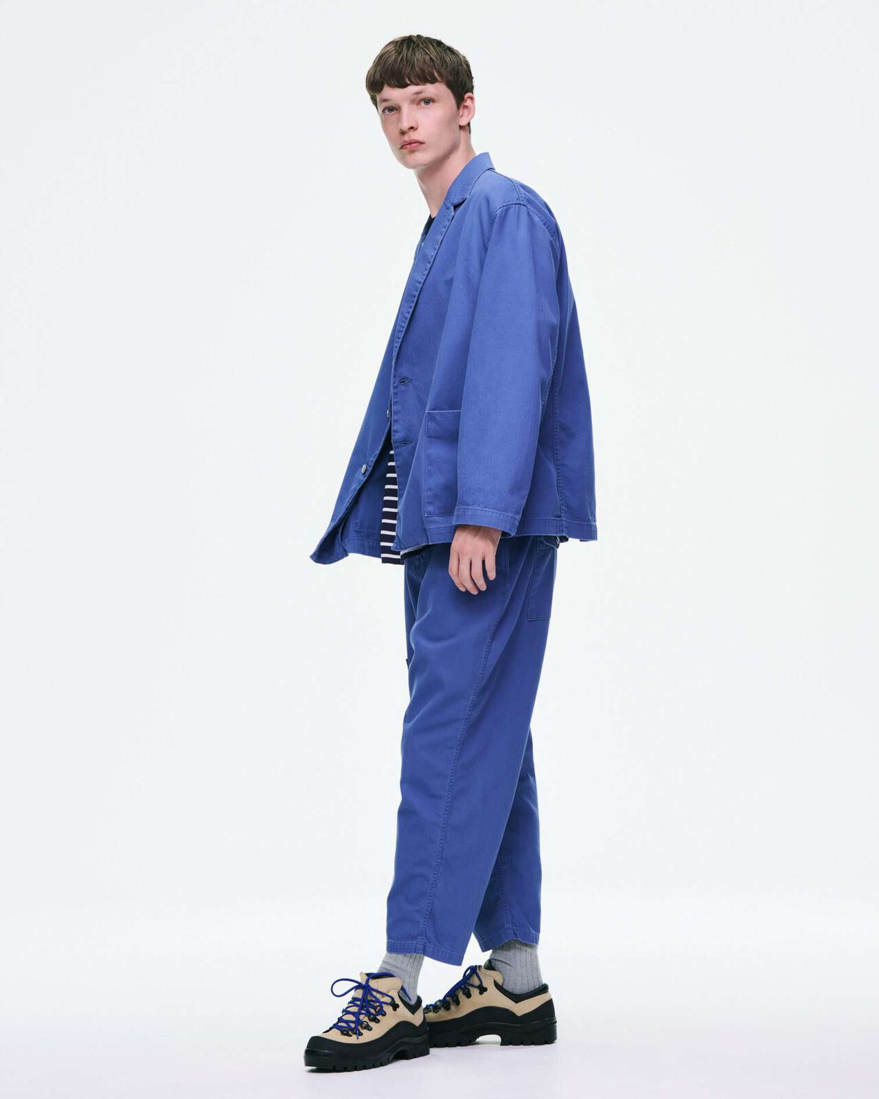 DAMAGED WIDE CROPPED PANTS,BLACK, large image number 9