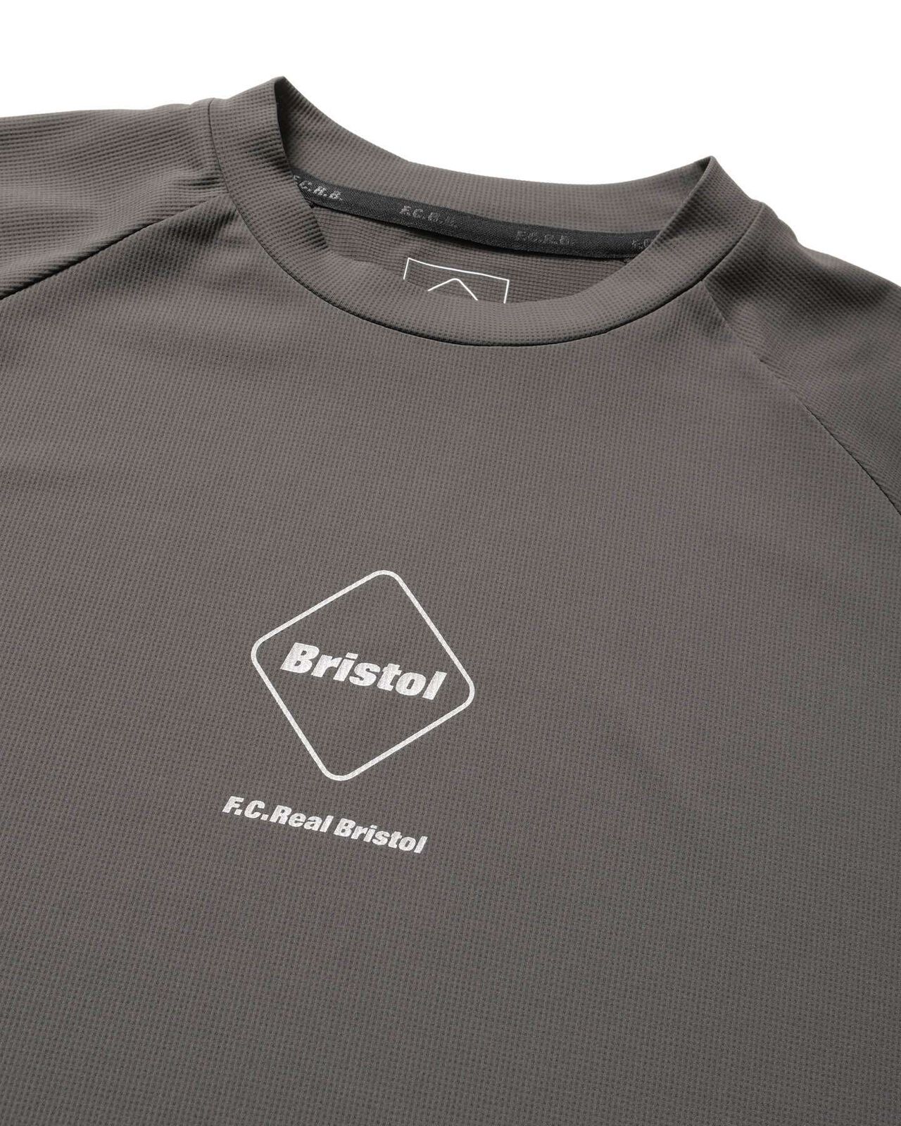 S/S TRAINING TOP&SHORTS,CHARCOAL GRAY, large image number 5