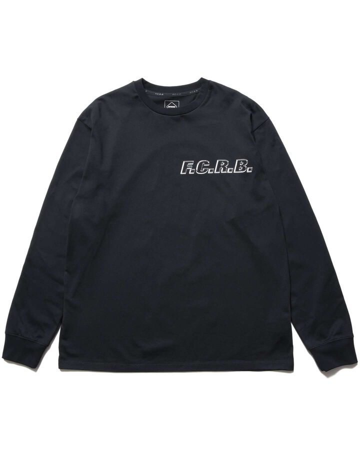 SHADOW EMBLEM L/S TEE,BLACK, medium image number 1