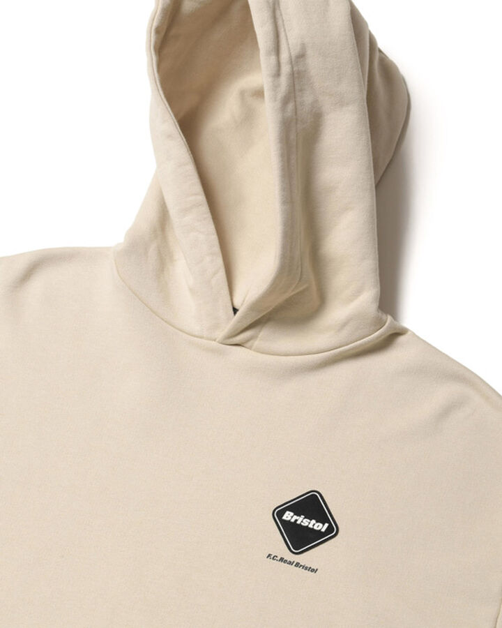 PANEL BAGGY SWEAT HOODIE,BEIGE, medium image number 2