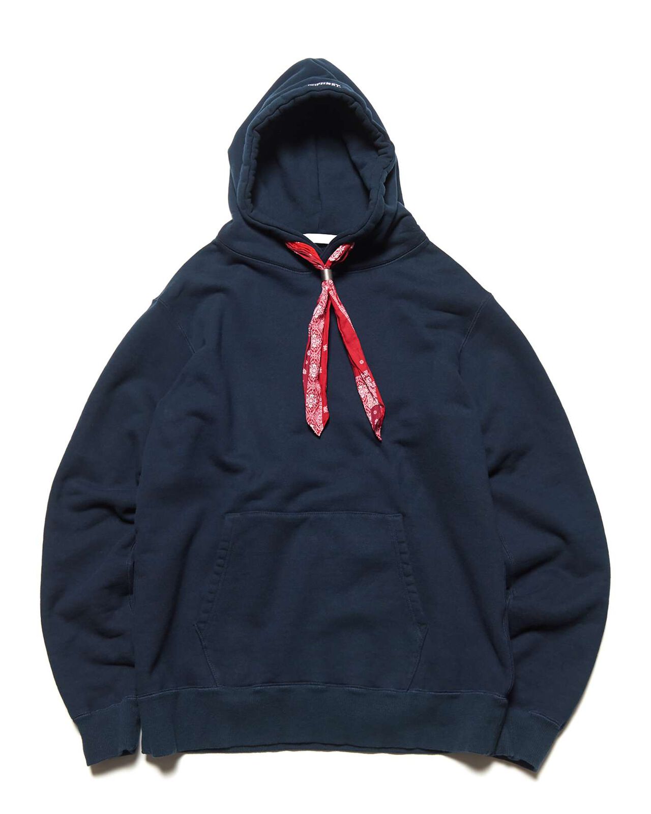 FABRIC CORD SWEAT HOODIE,NAVY, large image number 0