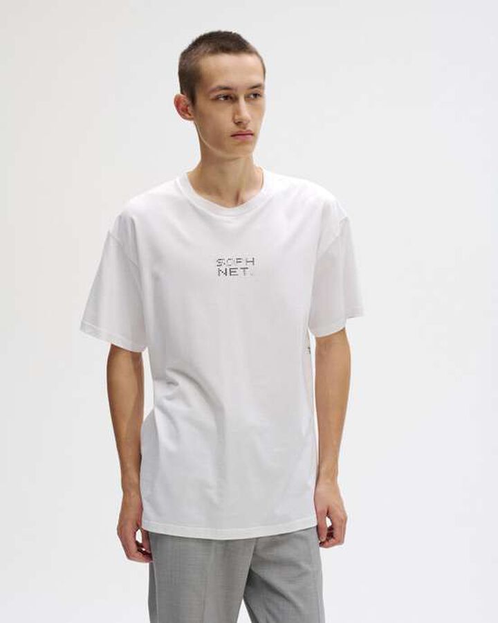 SIMON TAYLOR: DOT MASK TEE,WHITE, medium image number 4