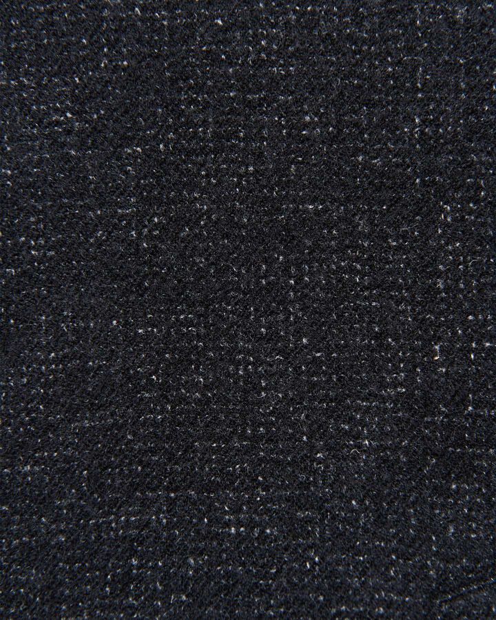 LINEN WOOL HOODED SHIRT,BLACK, medium image number 5