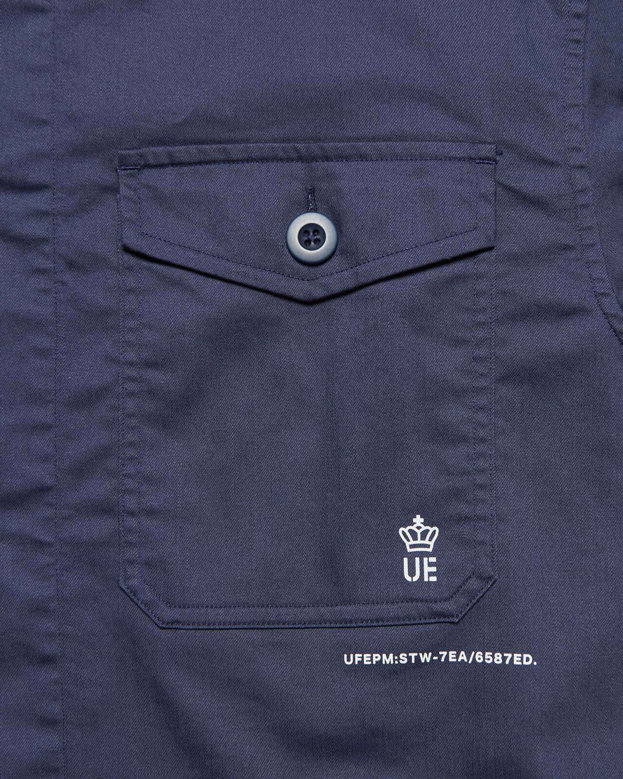 STRETCH TWILL FATIGUE SHIRT,NAVY, large image number 2