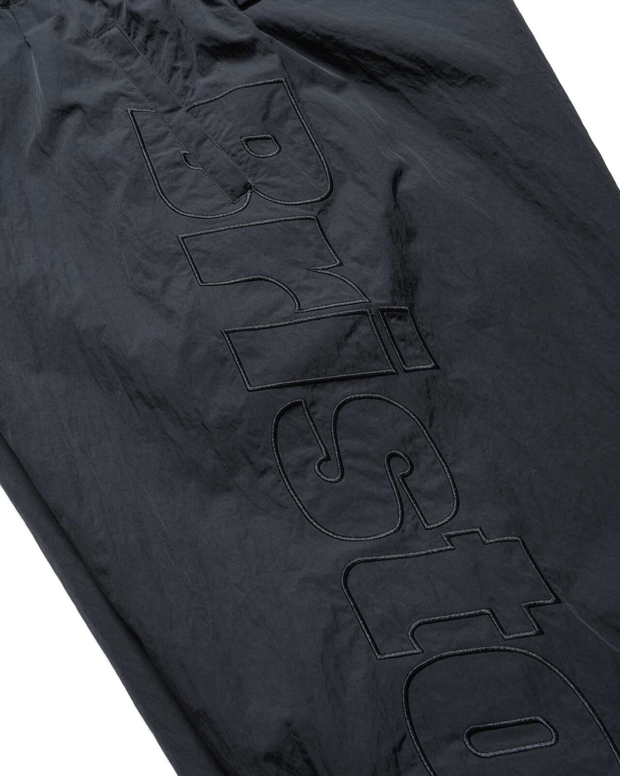 BIG LOGO NYLON EASY PANTS,BLACK, large image number 2