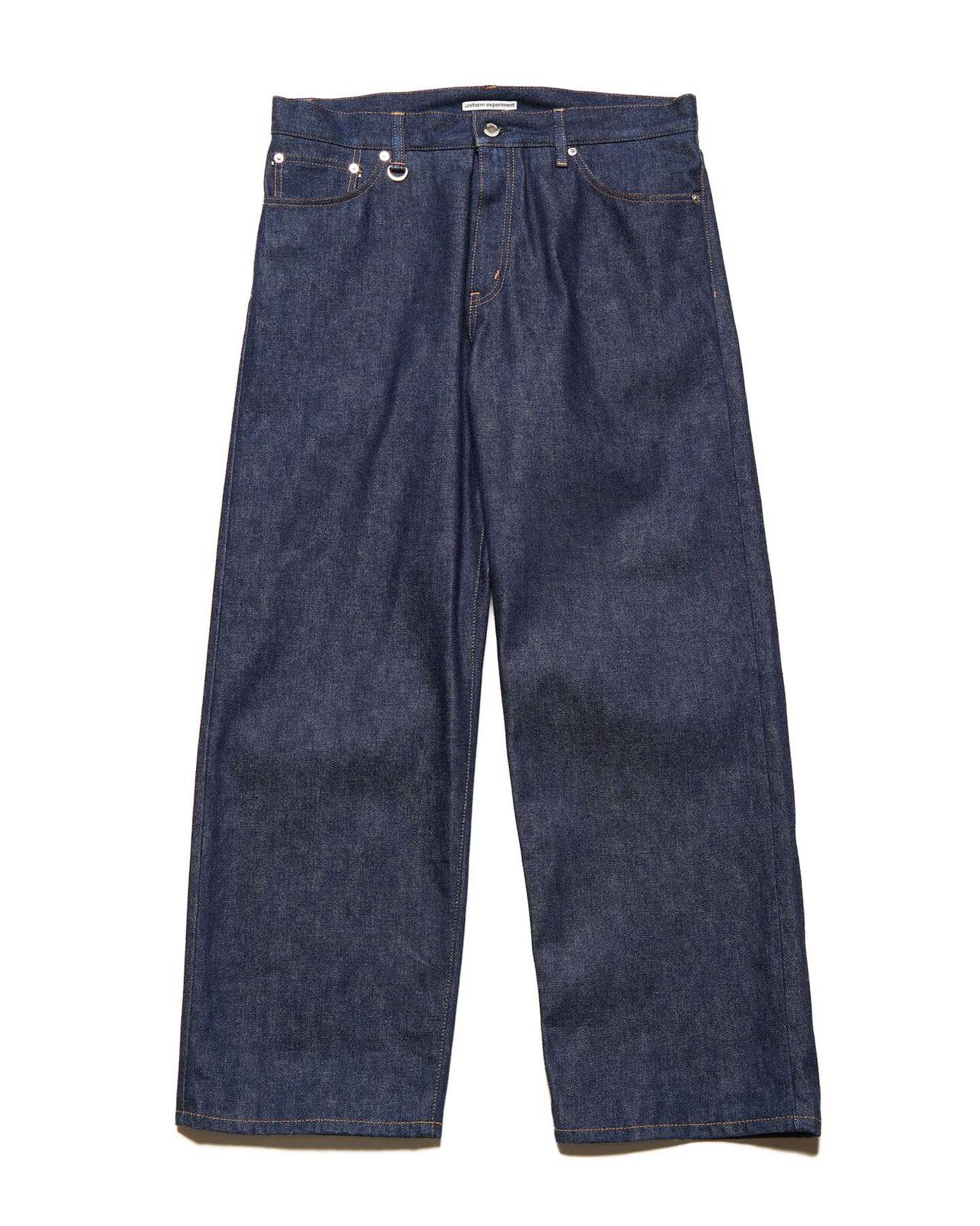 RIGID WIDE-FIT JEANS,INDIGO, large image number 0