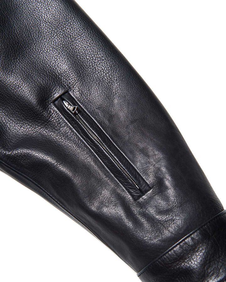 LEATHER COACH BLOUSON,BLACK, medium image number 5