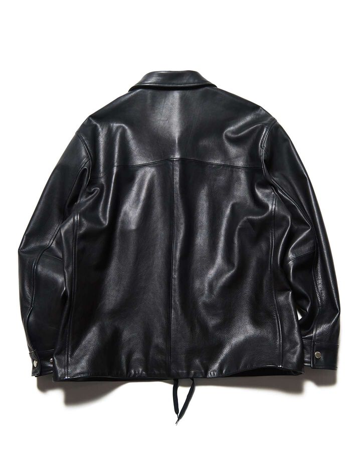 LEATHER COACH BLOUSON,BLACK, medium image number 1