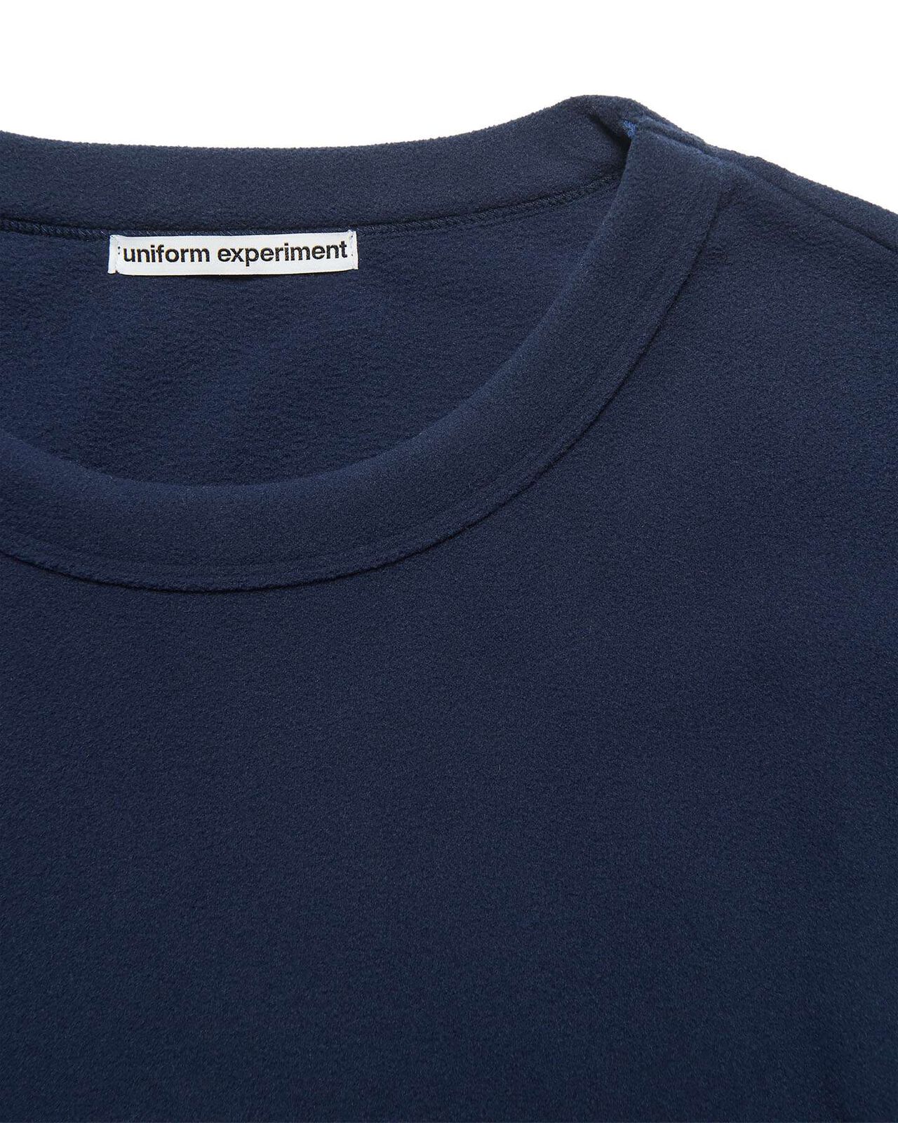 FLEECE CREWNECK TOP,NAVY, large image number 3
