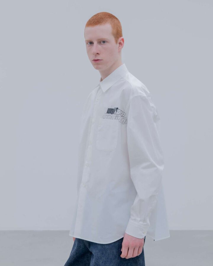 IN-PROCESS PRINT SHIRT,WHITE, medium image number 3