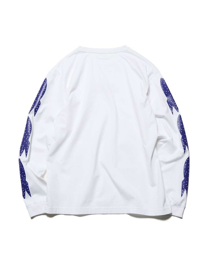 ROCKET LOGO L/S TEE,WHITE, medium image number 1