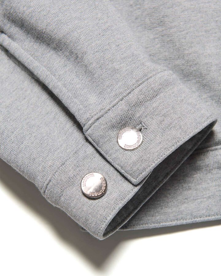 SWEAT TRUCKER JACKET,GRAY, medium image number 5