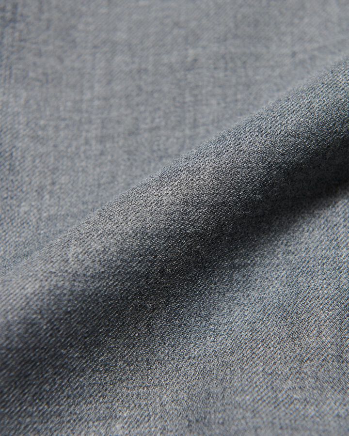 STRETCH WOOL SIDE POCKET TAPERED PANTS,GRAY, medium image number 4