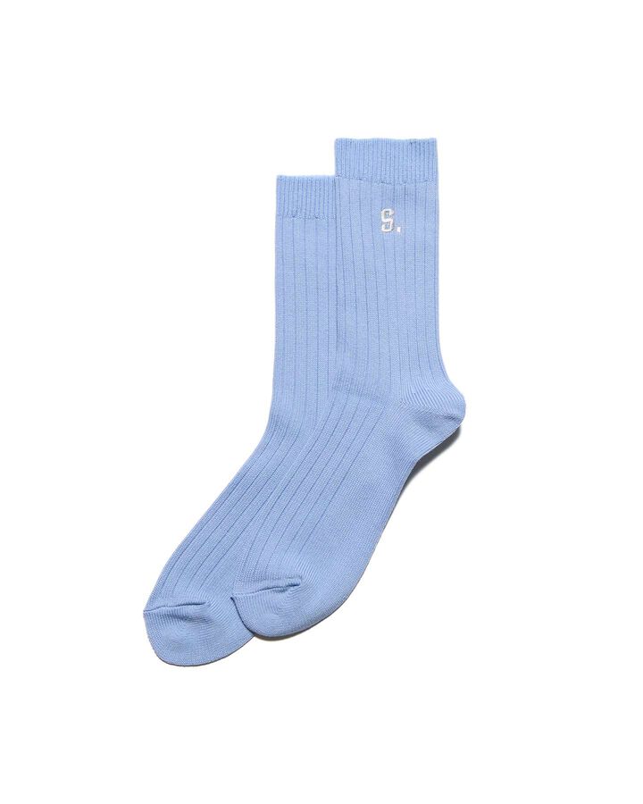 RELAX PILE SOCKS,LIGHT BLUE, medium