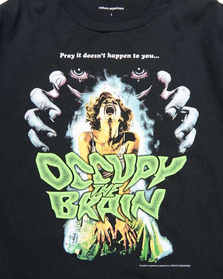 OCCUPY THE BRAIN TEE,BLACK, medium image number 2