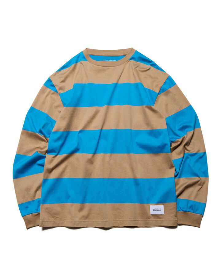 BORDER L/S TEE,BEIGE, medium