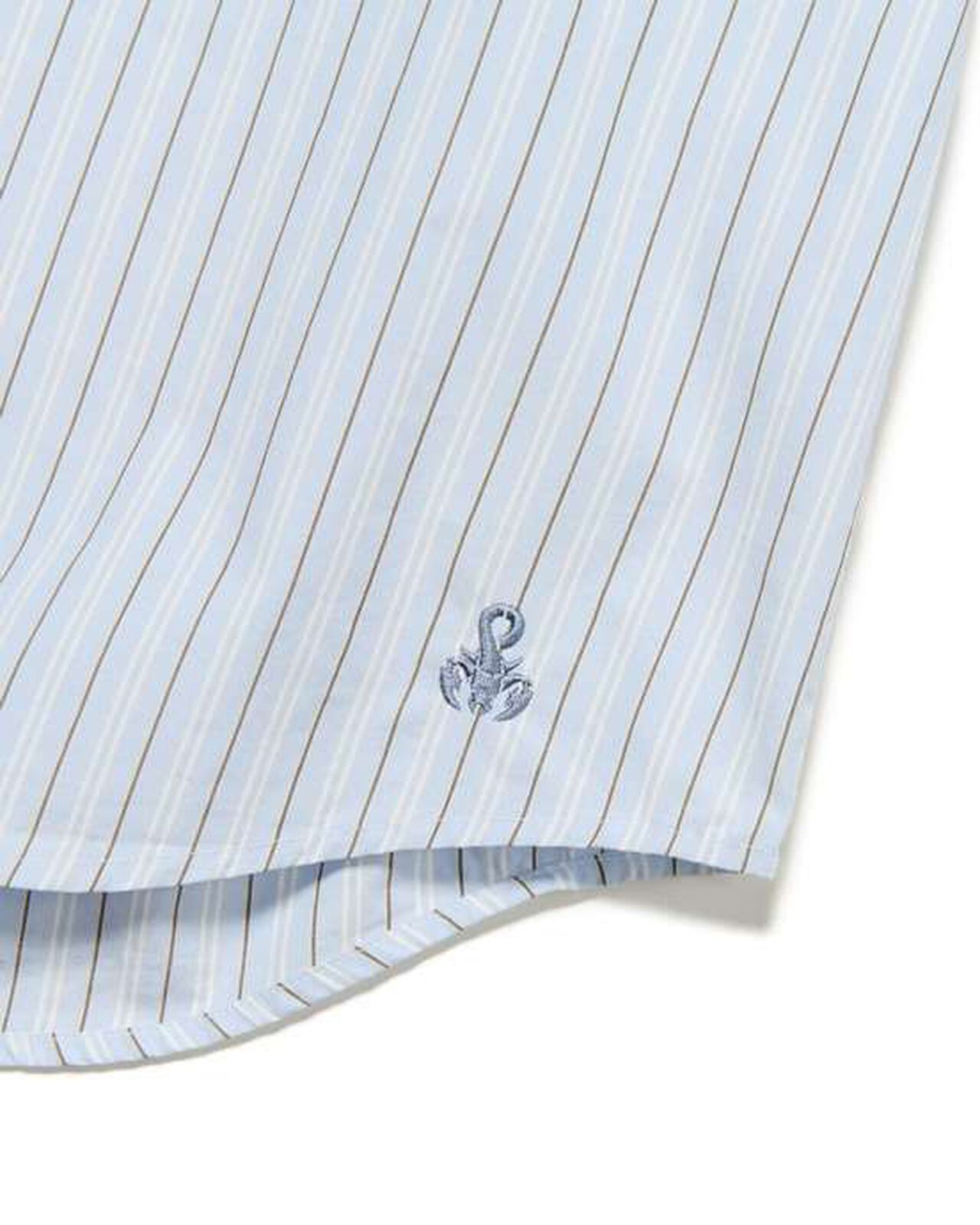 STRIPE RELAX FIT S/S SHIRT,BLUESTRIPE, large image number 3