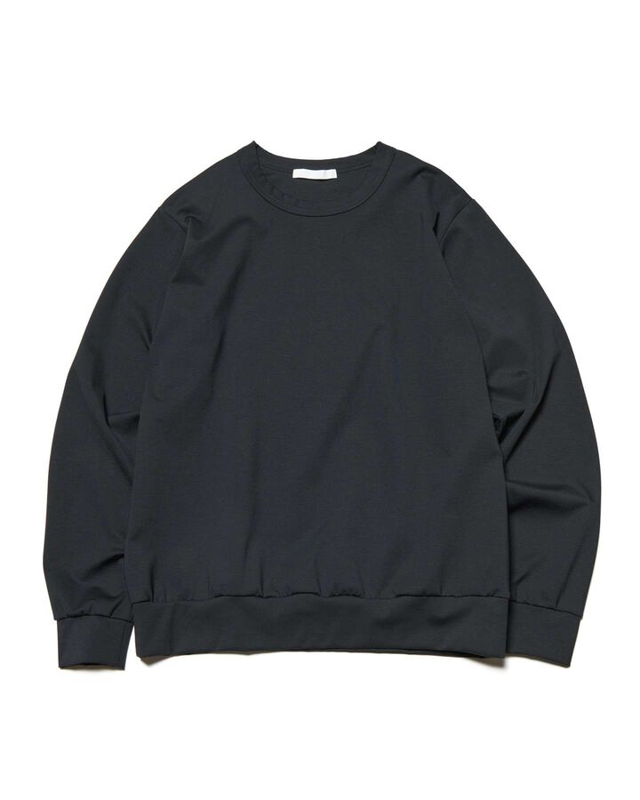 TAUT PONTE CREWNECK TOP,BLACK, medium