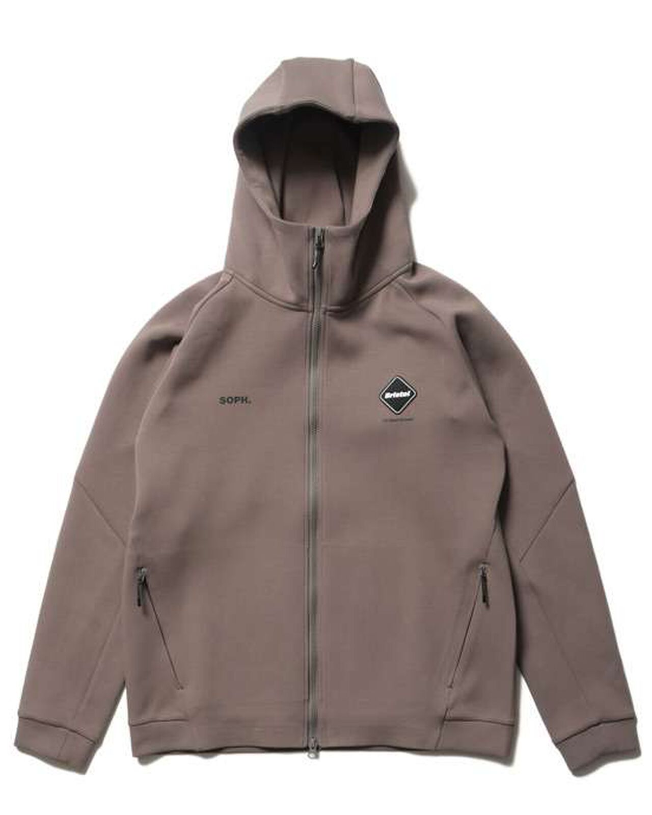 VENTILATION TRAINING HOODIE,LIGHT BROWN, large image number 0