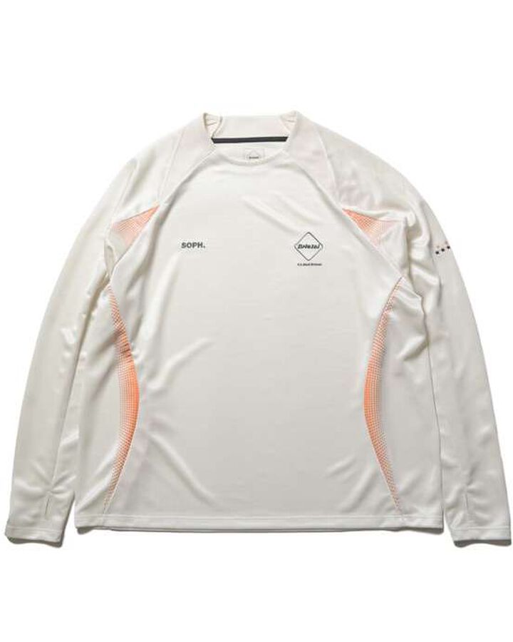 AUTHENTIC L/S GAME SHIRT,OFF WHITE, medium