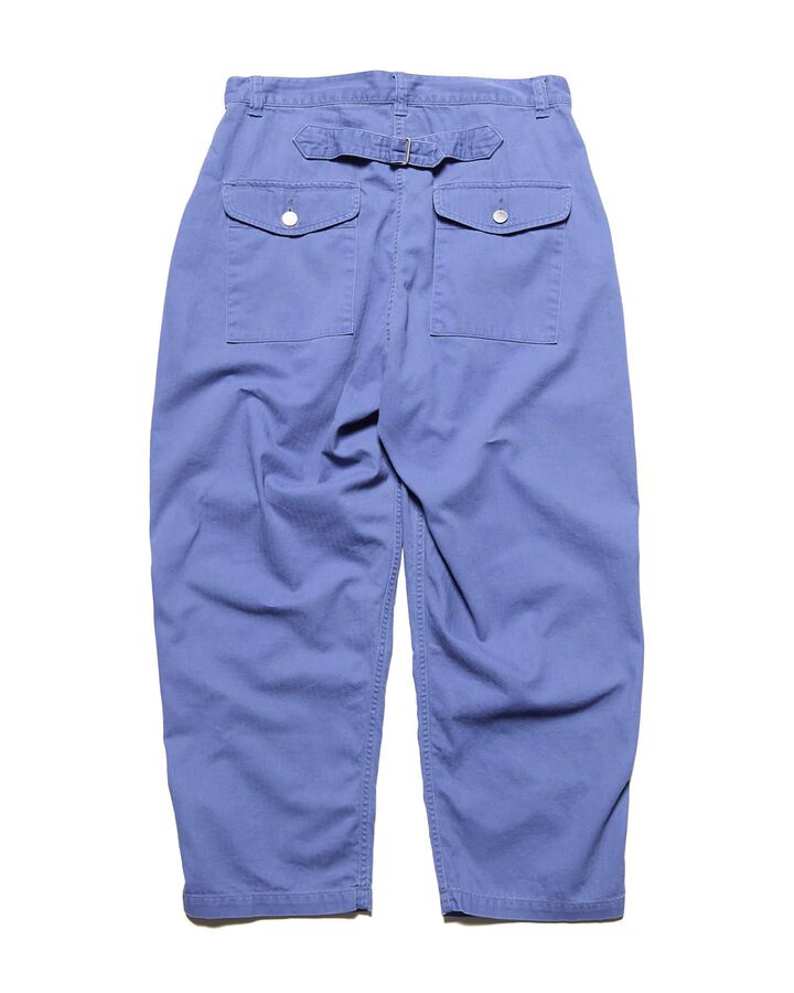 DAMAGED WIDE CROPPED PANTS,BLUE, medium image number 1
