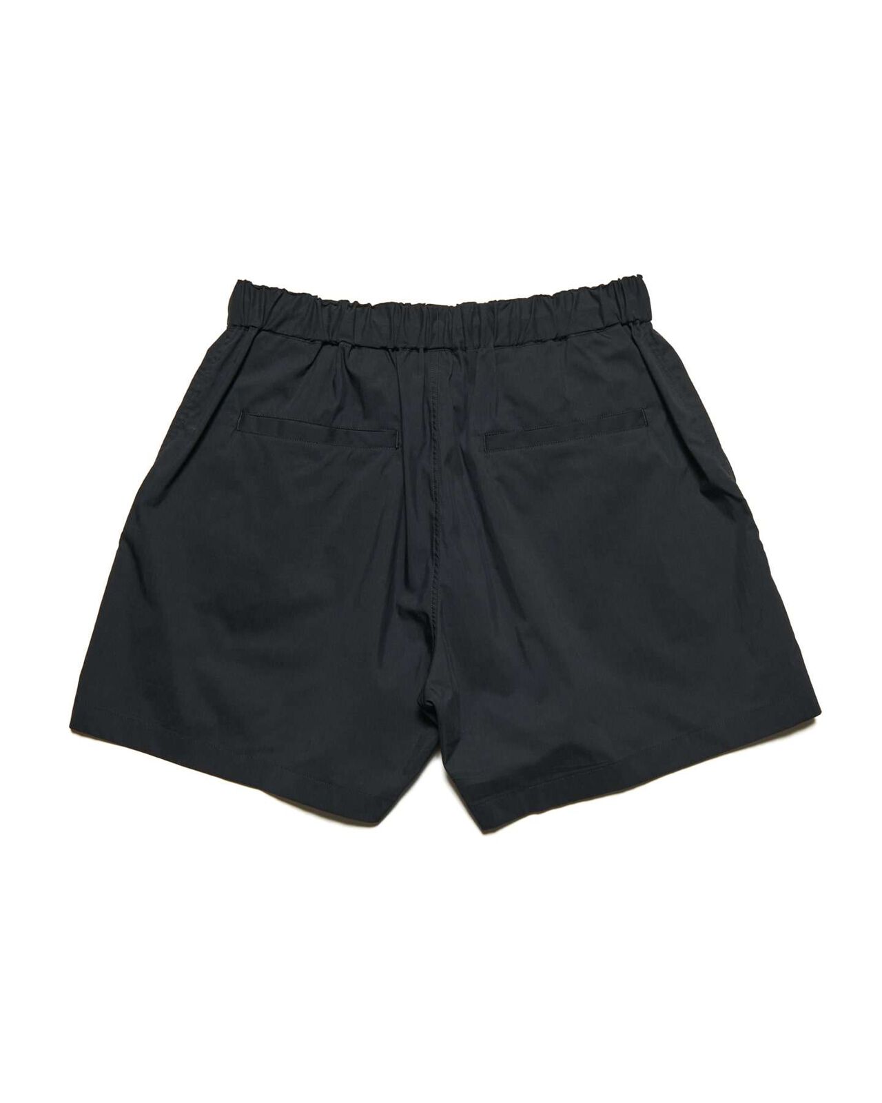 LIGHT POPLIN WIDE SHORTS,BLACK, large image number 1
