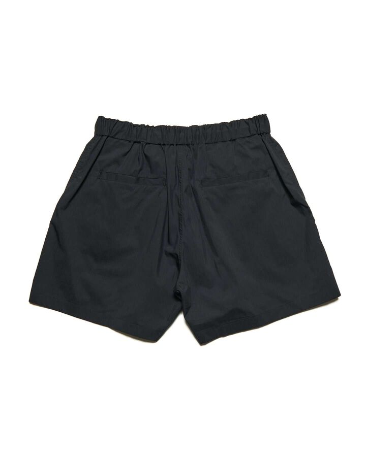 LIGHT POPLIN WIDE SHORTS,BLACK, medium image number 1