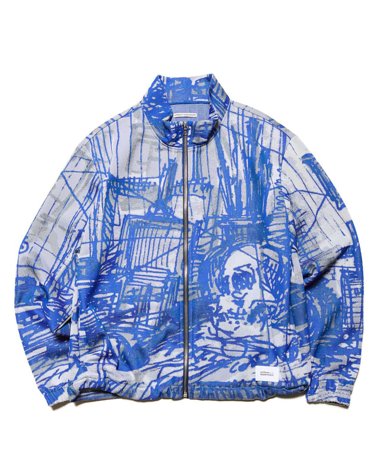 MICHAEL CHERNO: JERSEY BLOUSON,BLUE, large image number 0