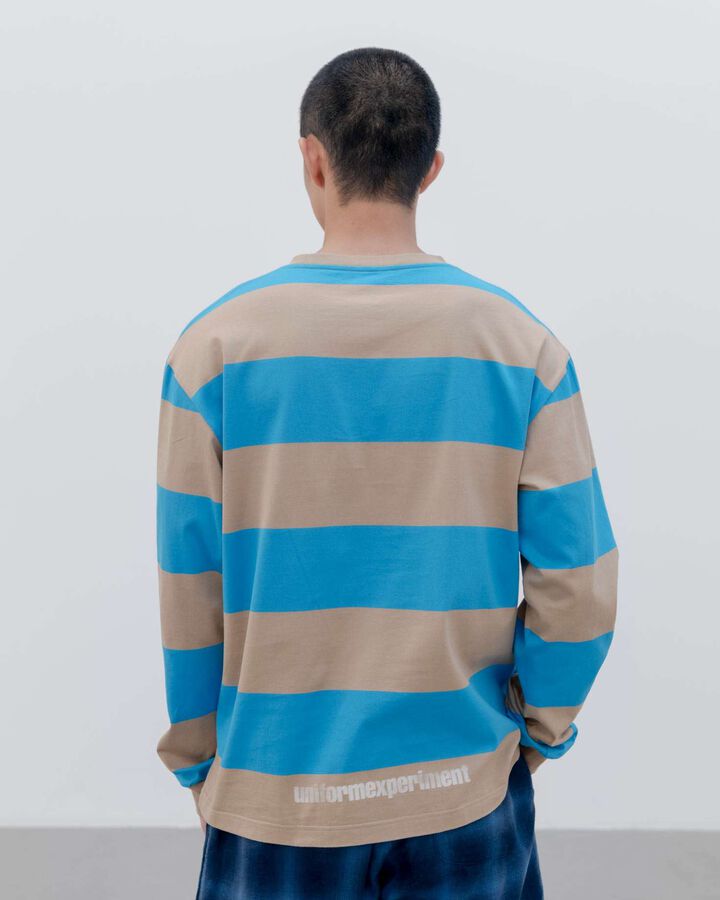 BORDER L/S TEE,BEIGE, medium image number 4