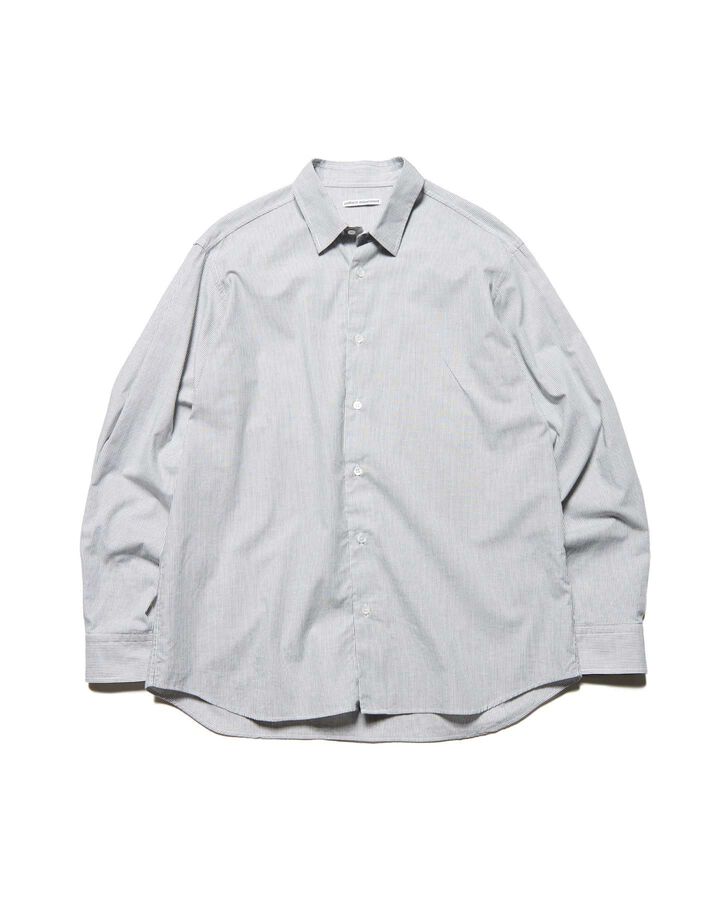CUT-OUT LOGO STRIPE SHIRT,BLACK, medium image number 1
