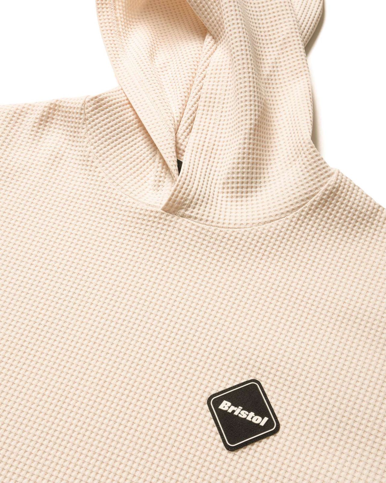 TECH WAFFLE LOUNGE HOODIE,OFF WHITE, large image number 2